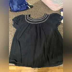 Old navy short sleeve cross stitch shirt